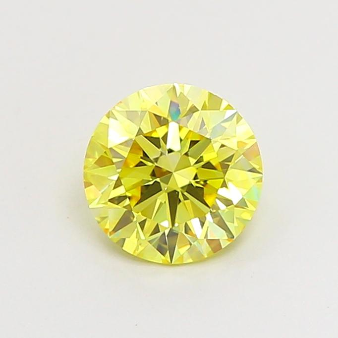1.07 Ct. Fancy Intense Yellow Round Lab Grown Diamond