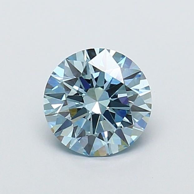 1.08 Ct. Fancy Intense  Blue Round Lab Grown Diamond