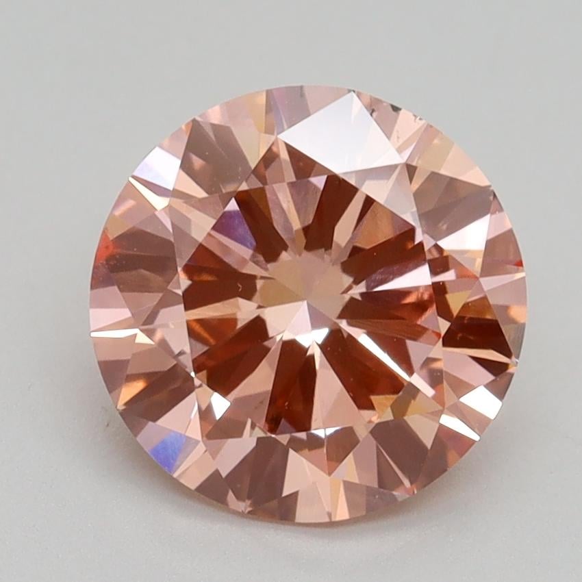 2.50 Ct. Fancy Intense Pink Round Lab Grown Diamond