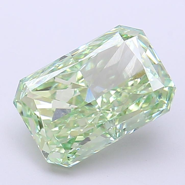 3.10 Ct. Fancy Vivid Green Radiant Lab Grown Diamond