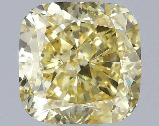 1.04 Ct. Fancy Intense  Yellow Cushion Lab Grown Diamond