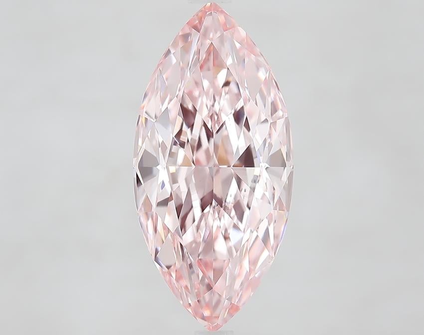 3.95 Ct. Fancy Vivid Pink Marquise Lab Grown Diamond