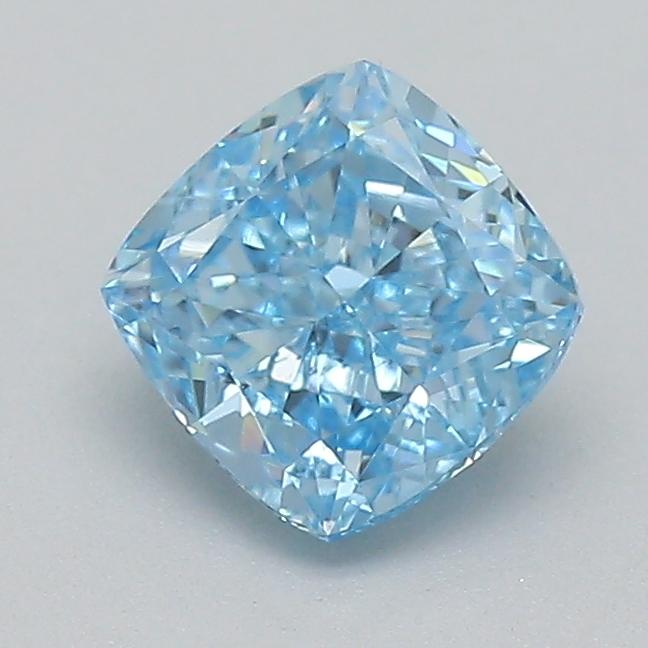 0.52 Ct. Fancy Vivid  Blue Cushion Lab Grown Diamond