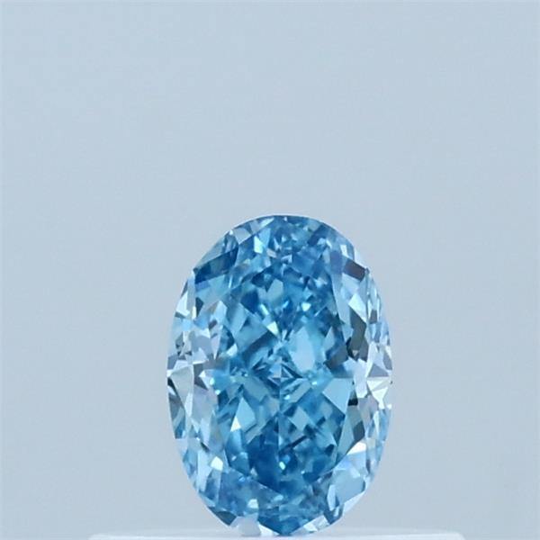 0.35 Ct. Fancy Vivid Blue Oval Lab Grown Diamond