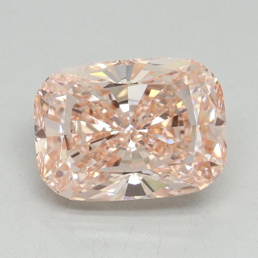 2.06 Ct. Fancy Vivid Pink Cushion Lab Grown Diamond