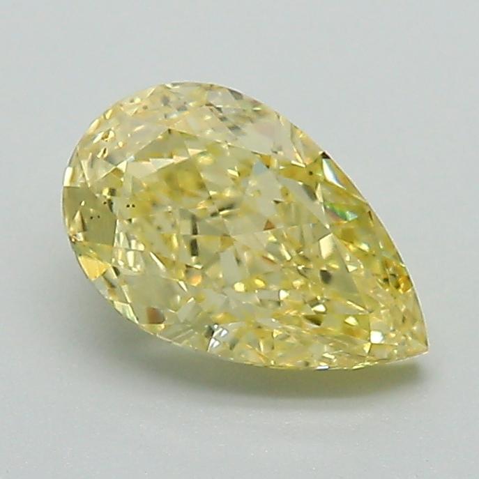 1.07 Ct. Fancy Intense Yellow Pear Lab Grown Diamond