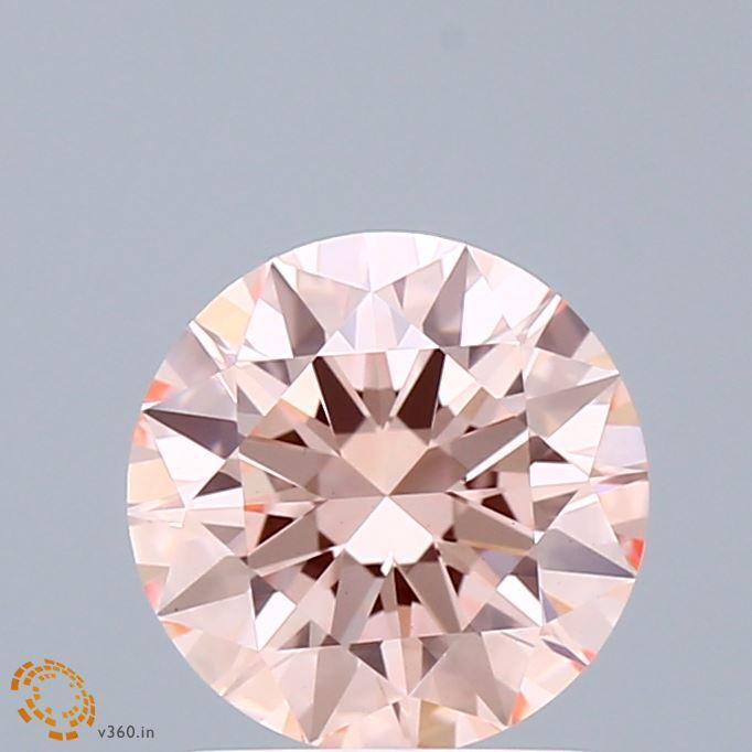 1.52 Ct. Fancy Intense Pink Round Lab Grown Diamond