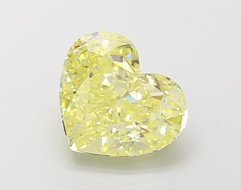 2.59 Ct. Fancy Intense Yellow Heart Lab Grown Diamond