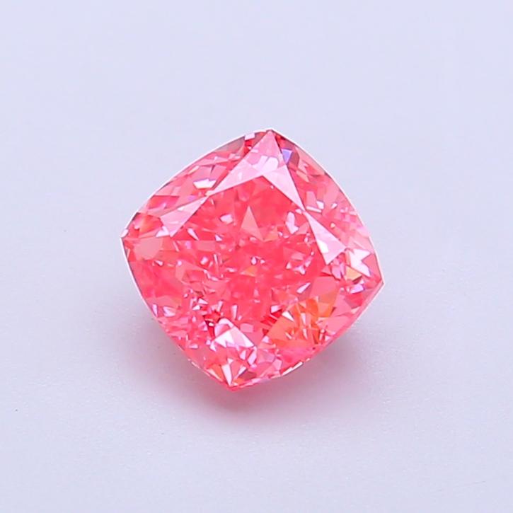 1.08 Ct. Fancy Vivid Pink Cushion Lab Grown Diamond