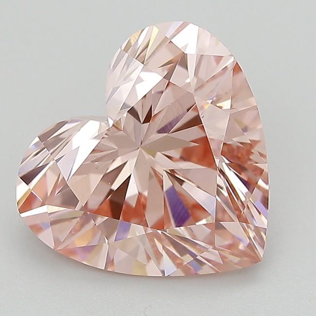4.90 Ct. Fancy Vivid  Pink Heart Lab Grown Diamond