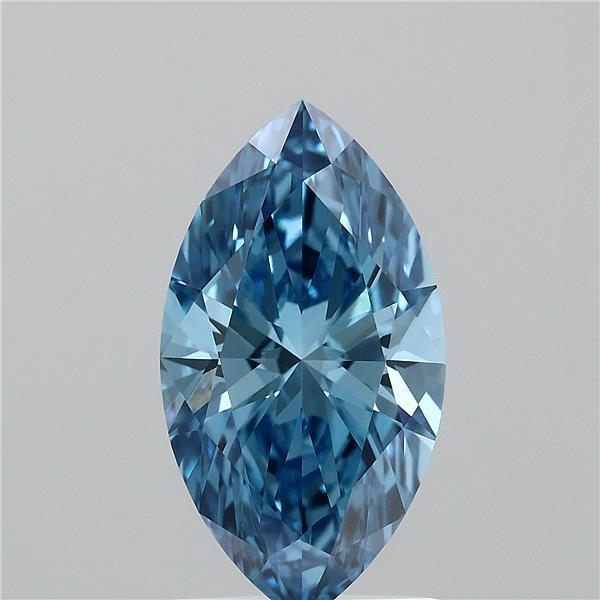 1.53 Ct. Fancy Vivid Blue Marquise Lab Grown Diamond
