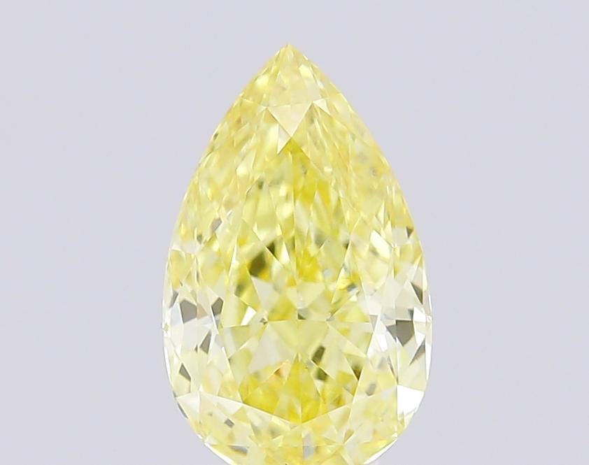 1.05 Ct. Fancy Intense Yellow Pear Lab Grown Diamond