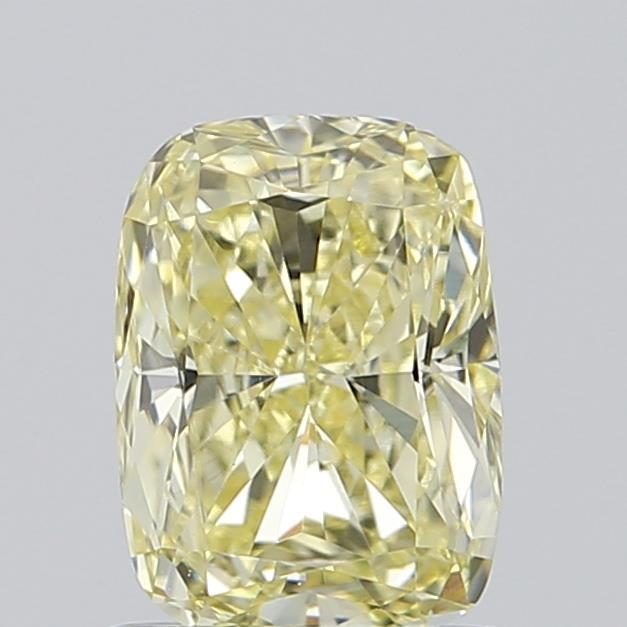 0.94 Ct. Fancy Light Yellow Cushion Lab Grown Diamond