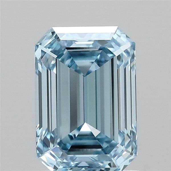 1.58 Ct. Fancy Vivid Blue Emerald Lab Grown Diamond