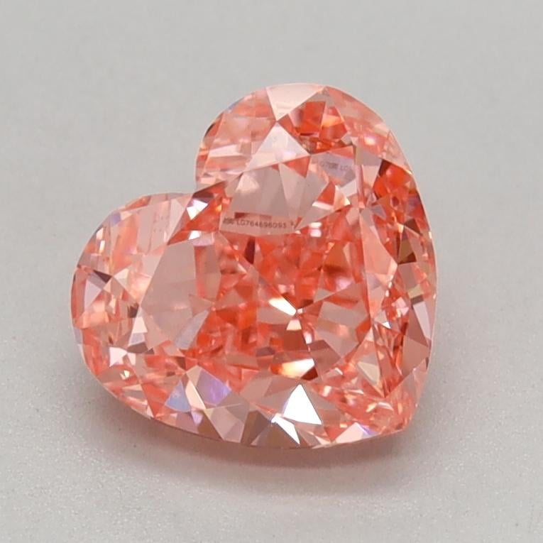 1.04 Ct. Fancy Vivid Pink Heart Lab Grown Diamond