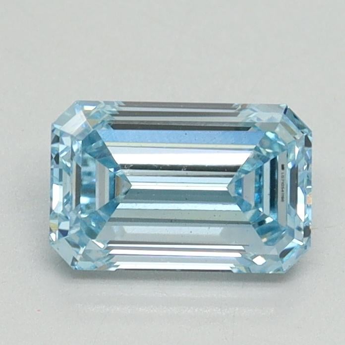 1.01 Ct. Fancy Intense Blue Emerald Lab Grown Diamond