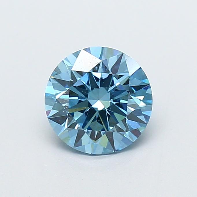 1.29 Ct. Fancy Vivid  Blue Round Lab Grown Diamond