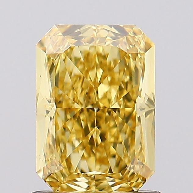 1.13 Ct. Fancy Vivid  Yellow Radiant Lab Grown Diamond