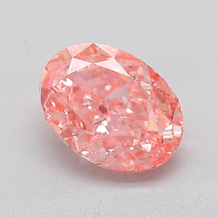 1.10 Ct. Fancy Vivid  Pink Oval Lab Grown Diamond