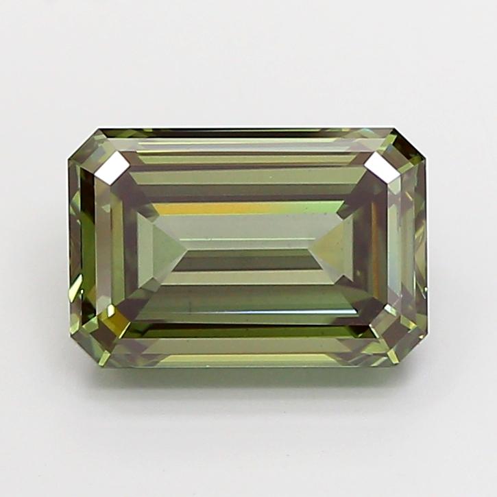 4.08 Ct. Fancy Vivid Green Emerald Lab Grown Diamond