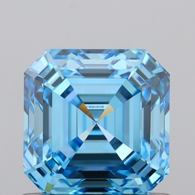 1.02 Ct. Fancy Vivid Blue Asscher Lab Grown Diamond