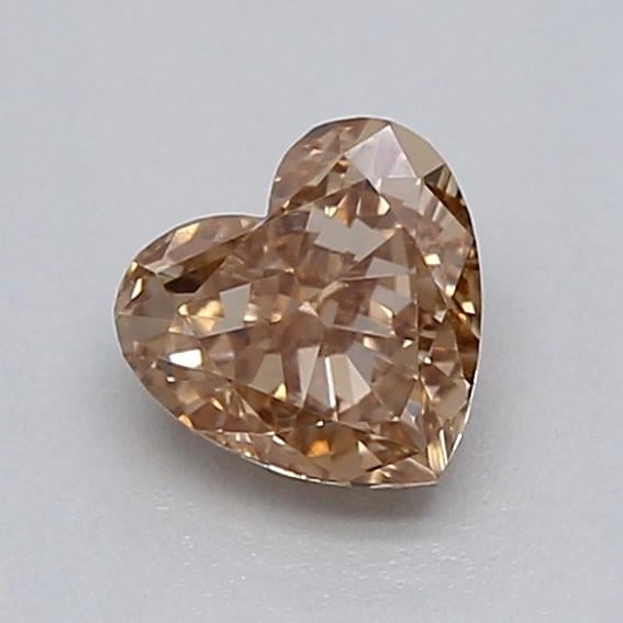 0.30 Ct. Light  Brown Heart Lab Grown Diamond