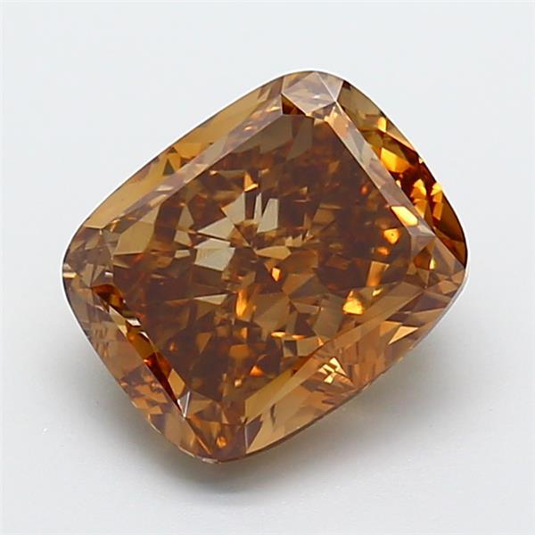 3.72 Ct. Fancy Brown Cushion Lab Grown Diamond