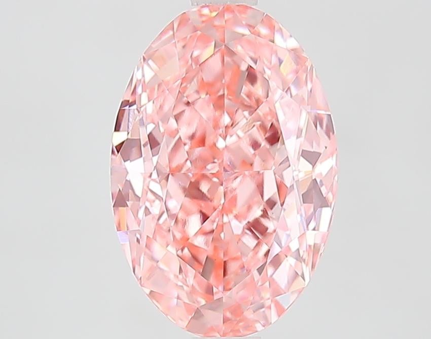 2.78 Ct. Fancy Vivid Pink Oval Lab Grown Diamond