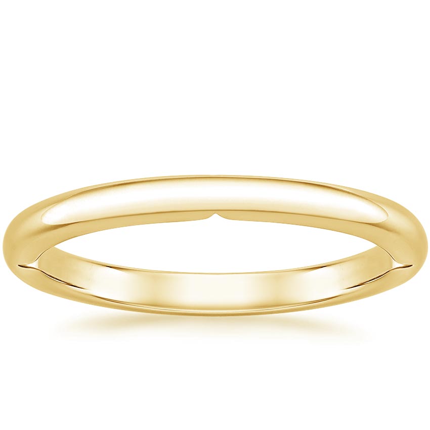 18K Yellow Gold Heritage Wedding Ring, large top view