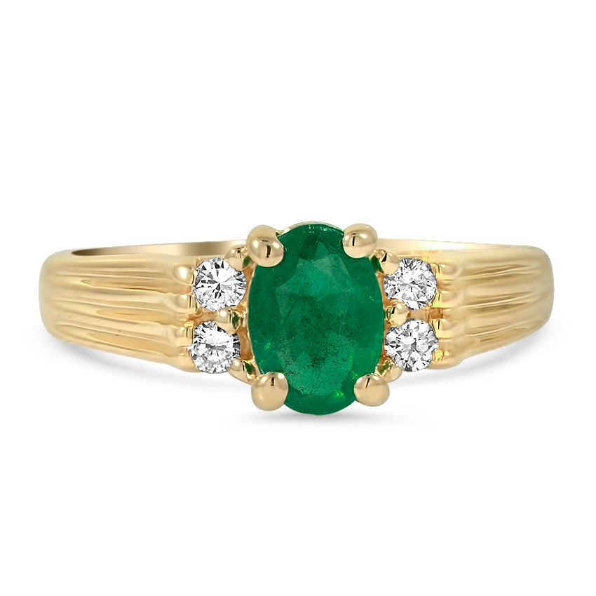 Retro Emerald Vintage Ring
