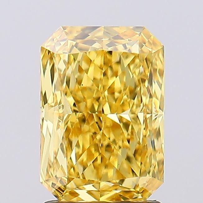 1.81 Ct. Fancy Vivid Yellow Radiant Lab Grown Diamond