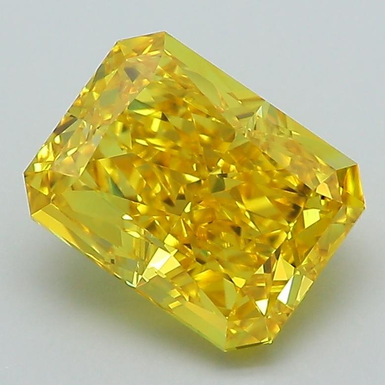 2.66 Ct. Fancy Vivid Yellow Radiant Lab Grown Diamond