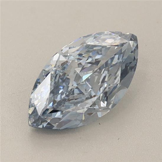 0.87 Ct. Fancy Vivid Blue Marquise Lab Grown Diamond