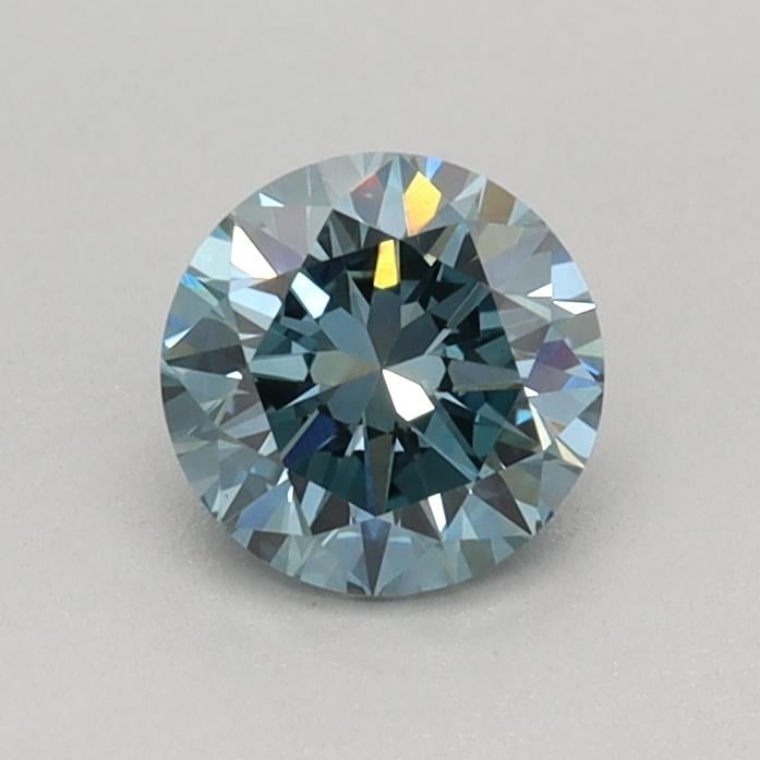 0.45 Ct. Fancy Vivid Blue Round Lab Grown Diamond