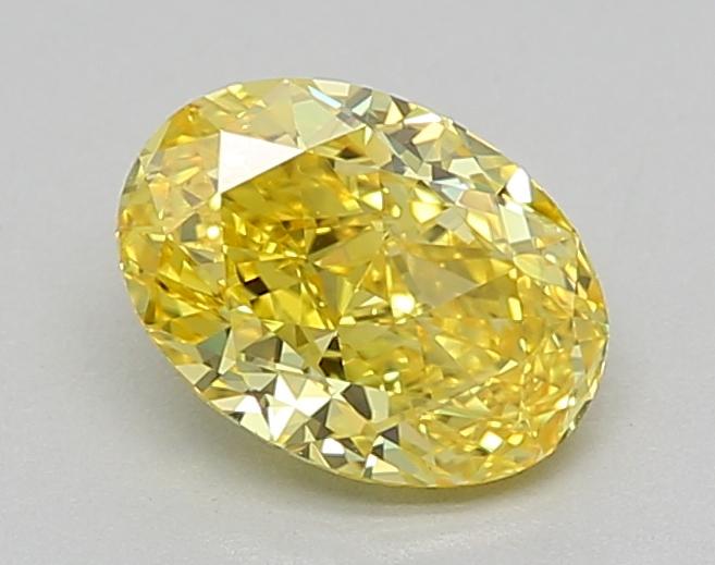 1.06 Ct. Fancy Intense  Yellow Oval Lab Grown Diamond