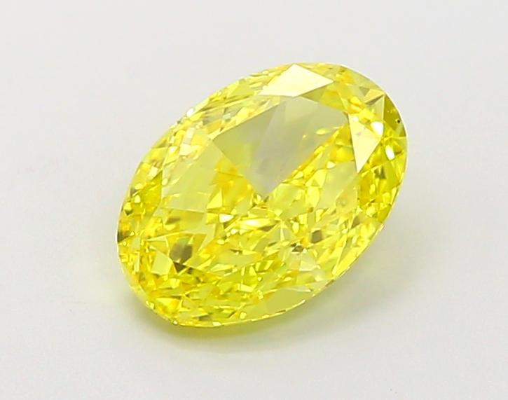 1.51 Ct. Fancy Vivid Yellow Oval Lab Grown Diamond