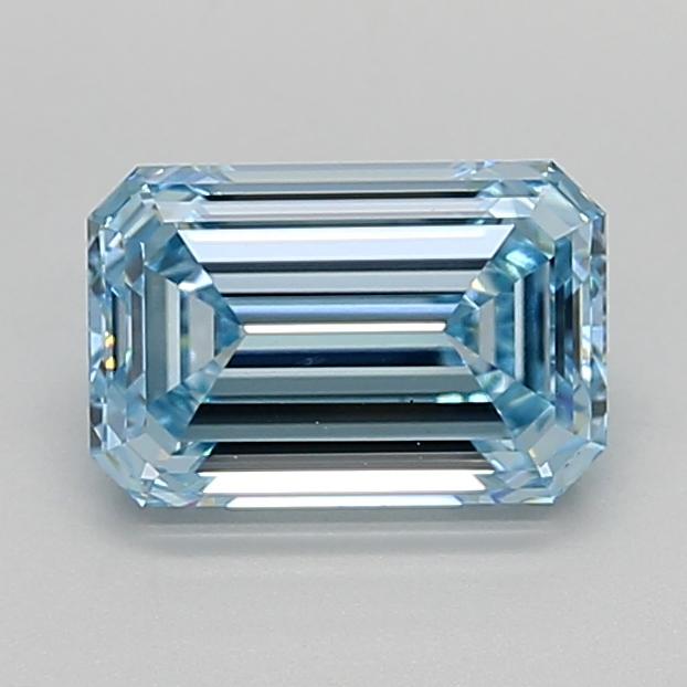 2.00 Ct. Fancy Intense  Blue Emerald Lab Grown Diamond