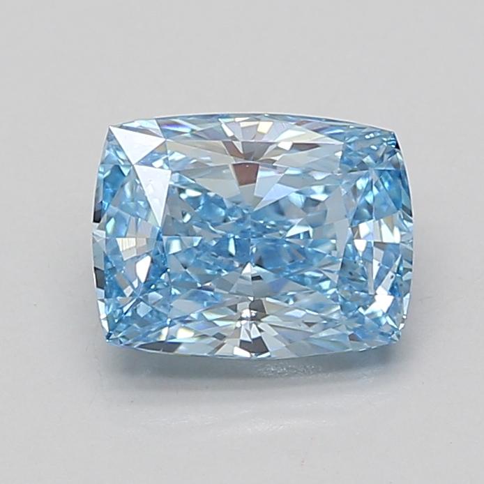 2.08 Ct. Fancy Vivid Blue Cushion Lab Grown Diamond