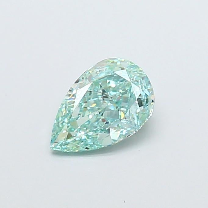 1.59 Ct. Fancy Vivid  Green Pear Lab Grown Diamond