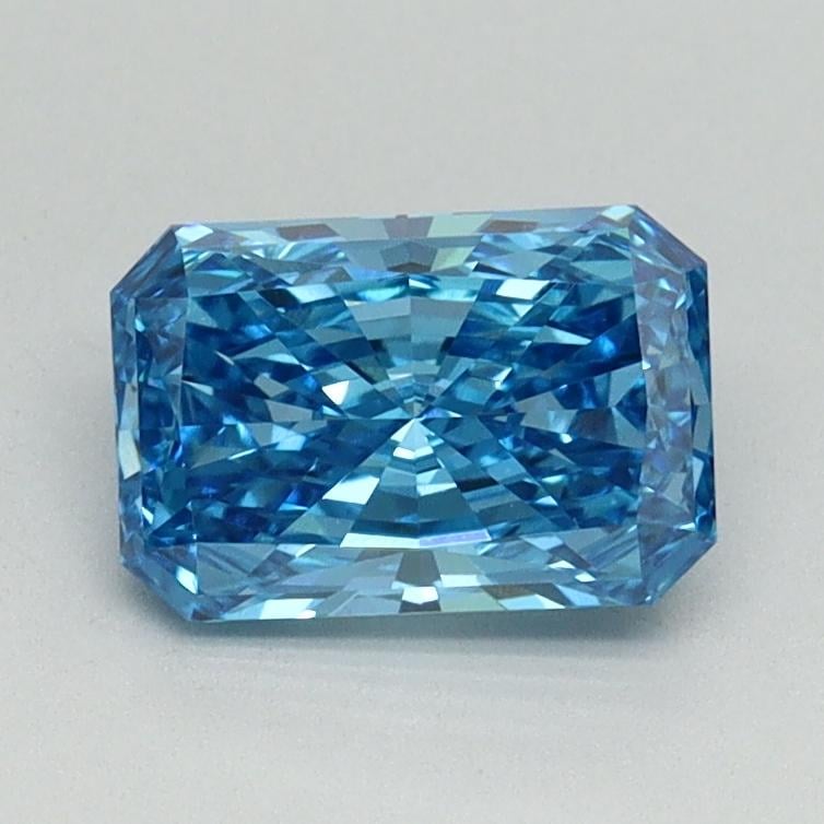 1.02 Ct. Fancy Vivid Blue Radiant Lab Grown Diamond