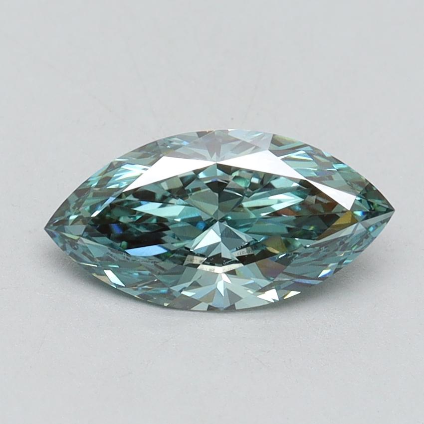 1.05 Ct. Fancy Vivid Green Marquise Lab Grown Diamond