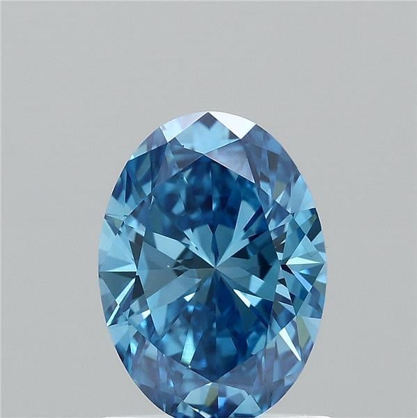 1.00 Ct. Fancy Vivid  Blue Oval Lab Grown Diamond