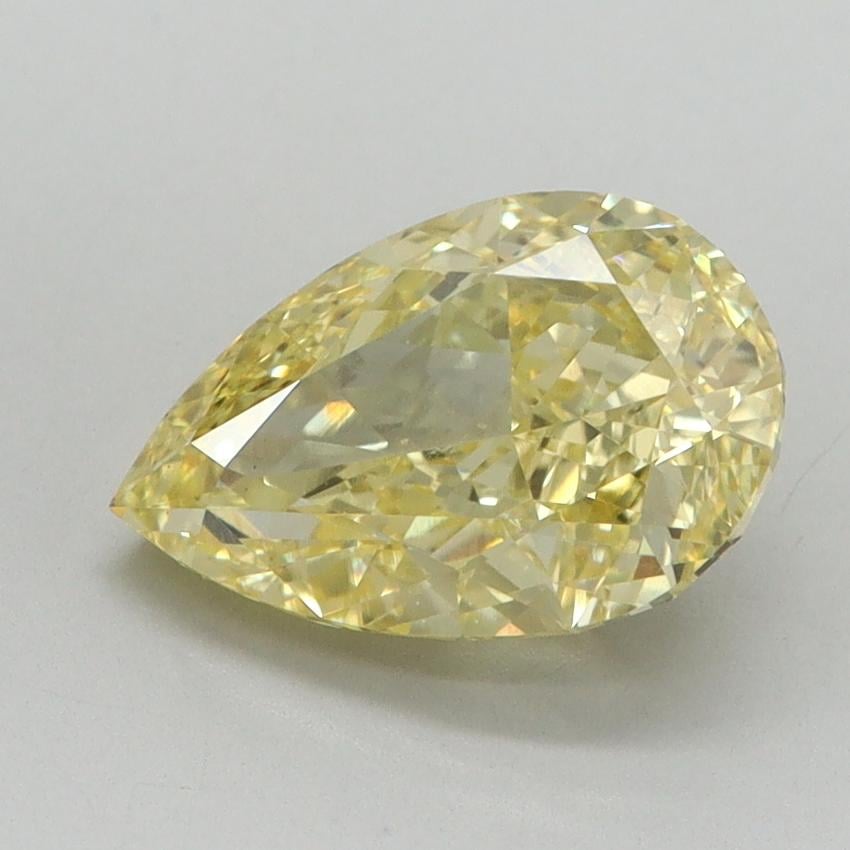 2.07 Ct. Fancy Intense Yellow Pear Lab Grown Diamond