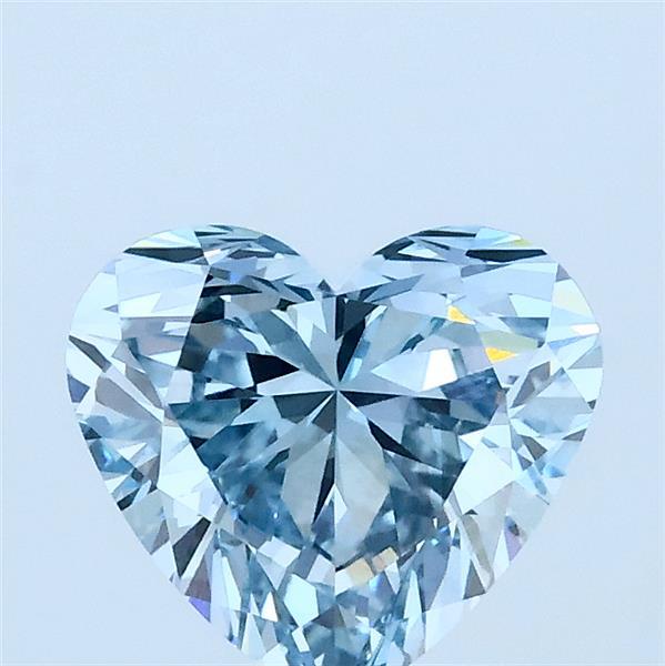 1.50 Ct. Fancy Intense Blue Heart Lab Grown Diamond