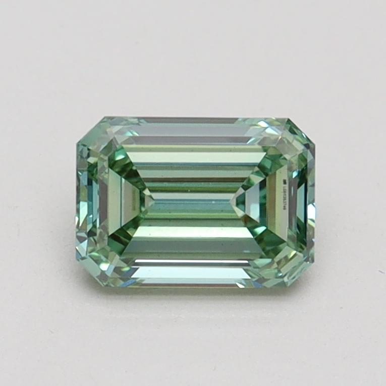 0.84 Ct. Fancy Intense Green Emerald Lab Grown Diamond