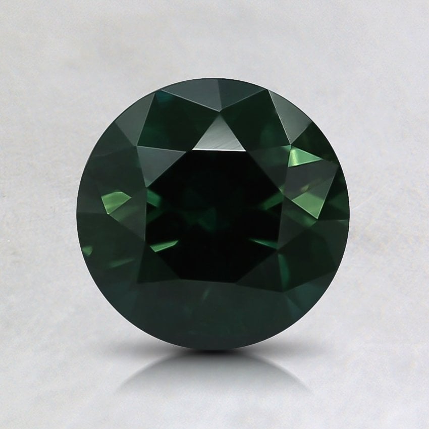 6.5mm Unheated Round Teal Sapphire