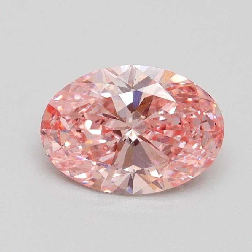 1.27 Ct. Fancy Intense Pink Oval Lab Grown Diamond