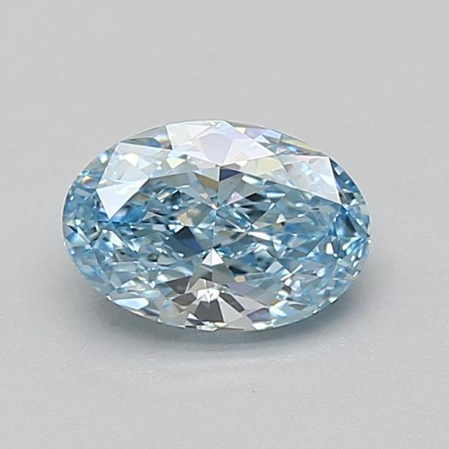 1.06 Ct. Fancy Vivid Blue Oval Lab Grown Diamond