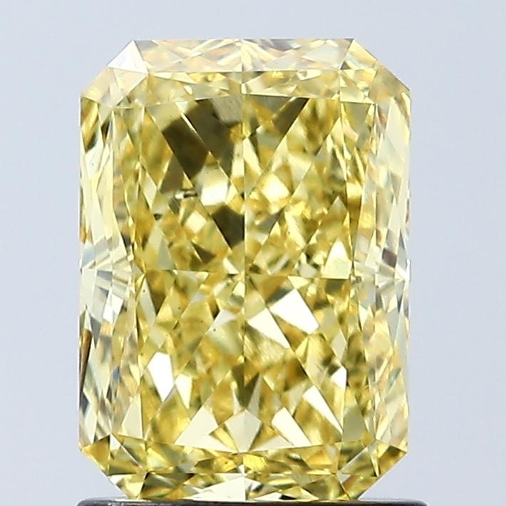 1.56 Ct. Fancy Vivid Yellow Radiant Lab Grown Diamond