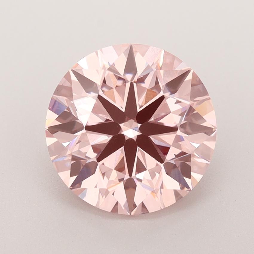 3.02 Ct. Fancy Intense  Pink Round Lab Grown Diamond